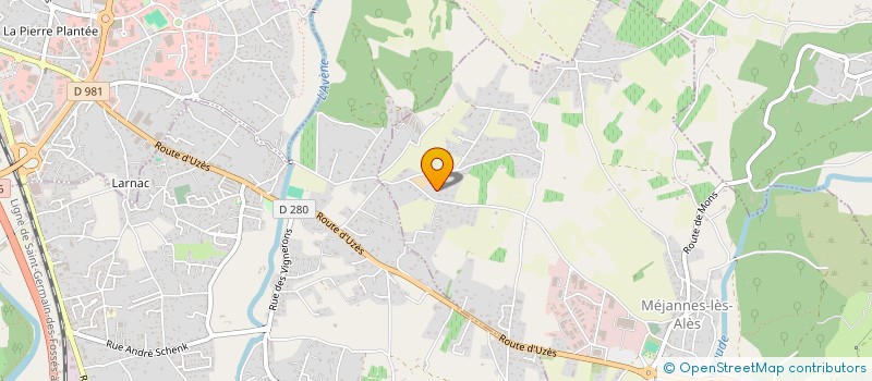 localisation de l'entreprise SCI TUPOIN  MEJANNES-LES-ALES