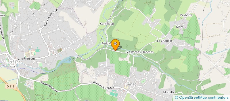 localisation de l'entreprise SCI TURANDOT  CENAC