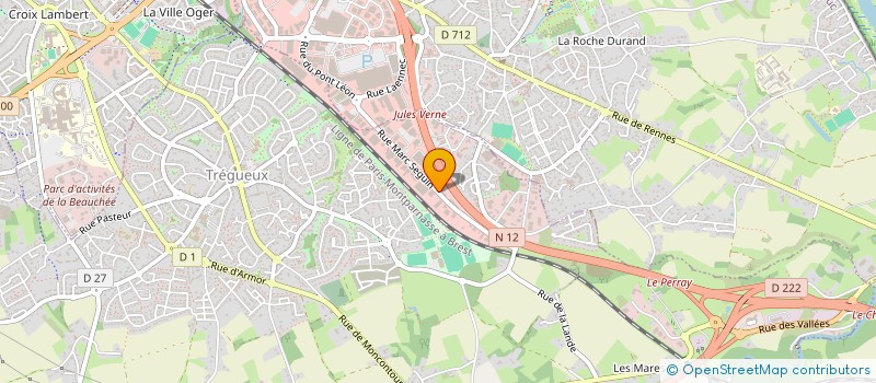 localisation de l'entreprise SCI TURBEC  TREGUEUX