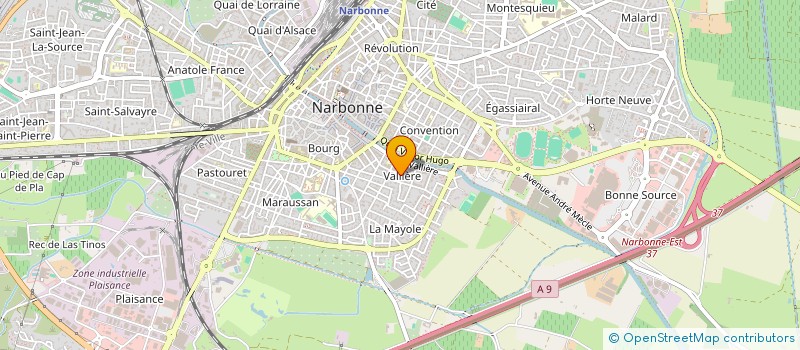 localisation de l'entreprise SCI TURBIGO-ROSSINI  NARBONNE