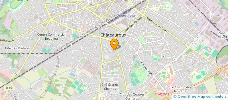 localisation de l'entreprise SCI TURBO TECHNIQUE  CHATEAUROUX