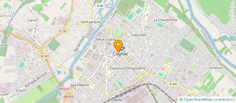 localisation de l'entreprise SCI TURCAUD IMMOBILIER à COGNAC