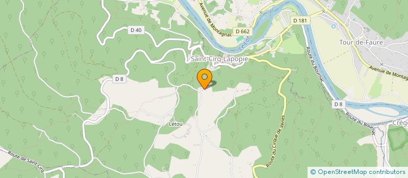 localisation de l'entreprise SCI TURELET  SAINT-CIRQ-LAPOPIE