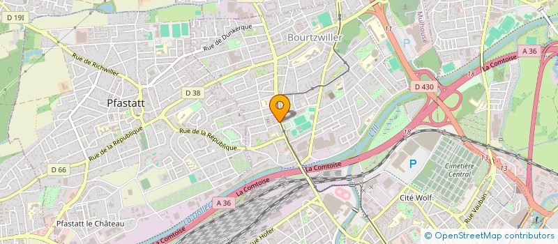 localisation de l'entreprise SCI TURENNE  MULHOUSE