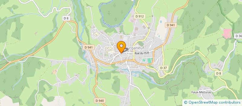localisation de l'entreprise SCI TURGOT 1  BOURGANEUF