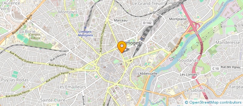 localisation de l'entreprise SCI TURGOT à LIMOGES
