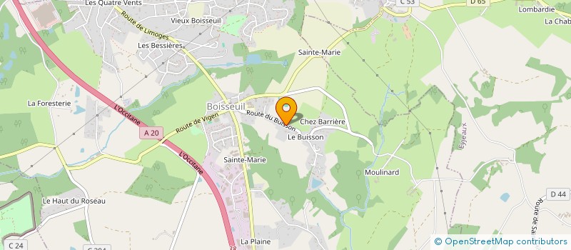 localisation de l'entreprise SCI TURGOT  BOISSEUIL