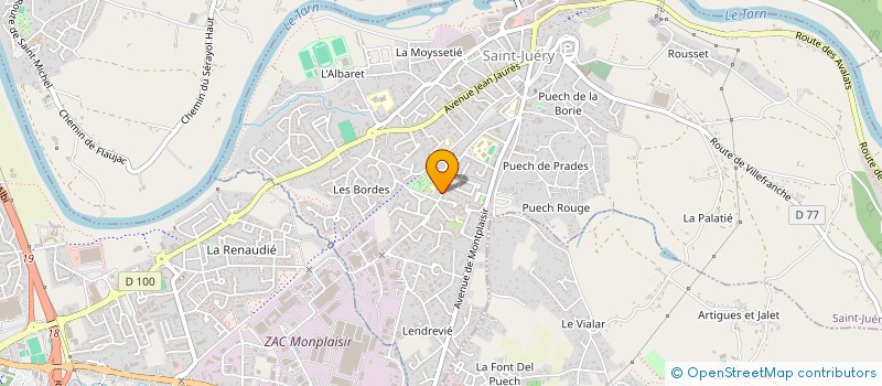 localisation de l'entreprise SCI TURIER  SAINT-JUERY