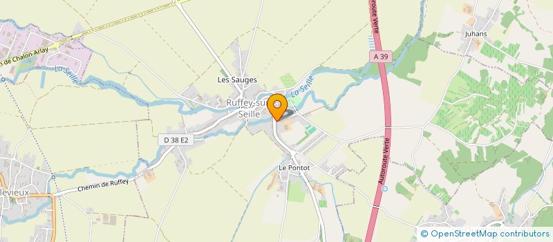 localisation de l'entreprise SCI TURIN BRUCHON  RUFFEY-SUR-SEILLE