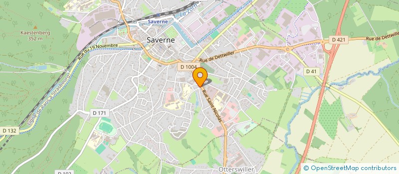 localisation de l'entreprise SCI TURKES  SAVERNE