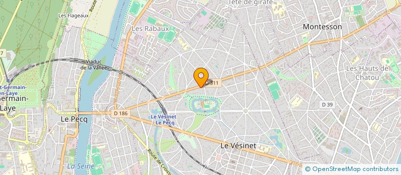 localisation de l'entreprise SCI TURNER  LE VESINET