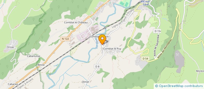 localisation de l'entreprise SCI TURNER à VIC-SUR-CERE