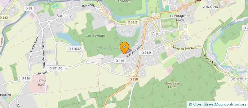 localisation de l'entreprise SCI TURNIPE à ANET
