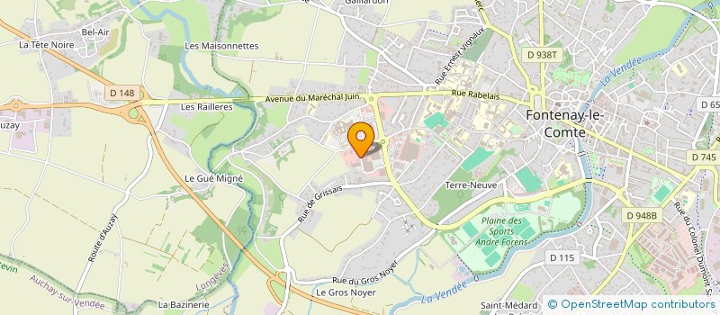 localisation de l'entreprise SCI TURPAUD-BONNAUD  FONTENAY-LE-COMTE