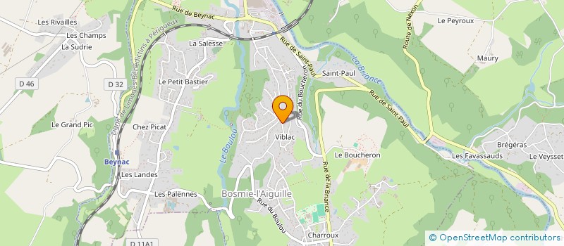 localisation de l'entreprise SCI TURQUOISE  BOSMIE-L'AIGUILLE