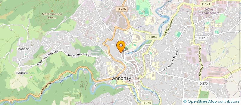 localisation de l'entreprise SCI TURQUOISE à ANNONAY