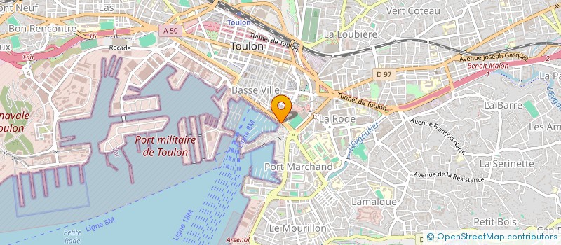 localisation de l'entreprise SCI TURQUOISE  TOULON