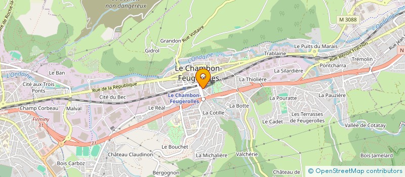localisation de l'entreprise SCI TURQUOISE  LE CHAMBON-FEUGEROLLES