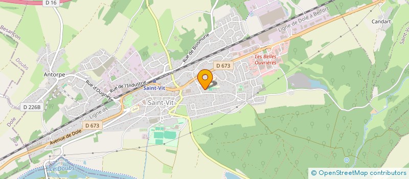 localisation de l'entreprise SCI TURQUOISE  SAINT-VIT