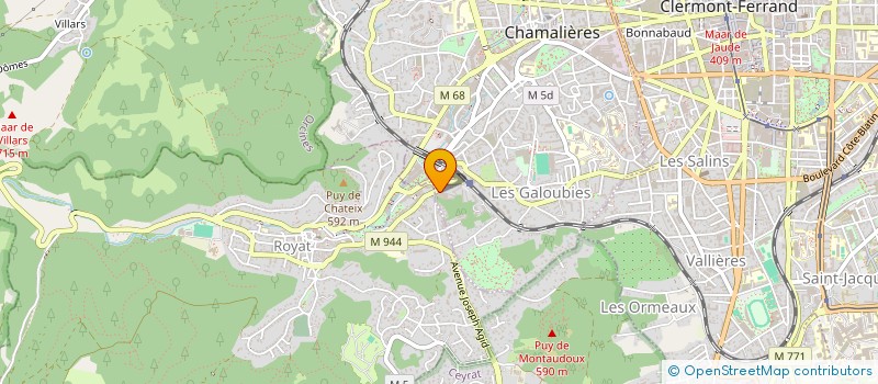 localisation de l'entreprise SCI TURTLE  CHAMALIERES