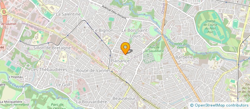 localisation de l'entreprise SCI TUTONDA à ORVAULT