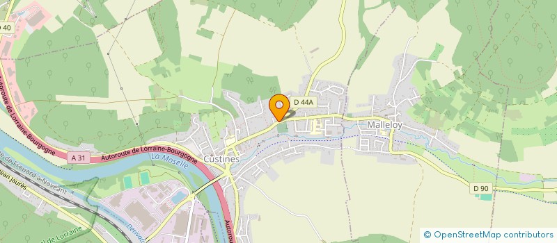 localisation de l'entreprise SCI TUTOREL  CUSTINES