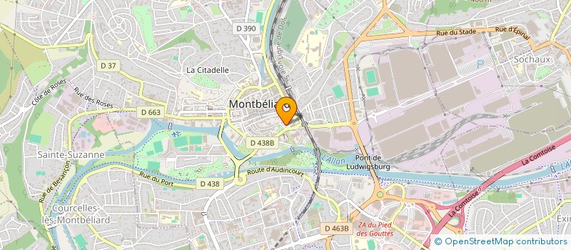 localisation de l'entreprise SCI TUTTI FRUTTI à MONTBELIARD