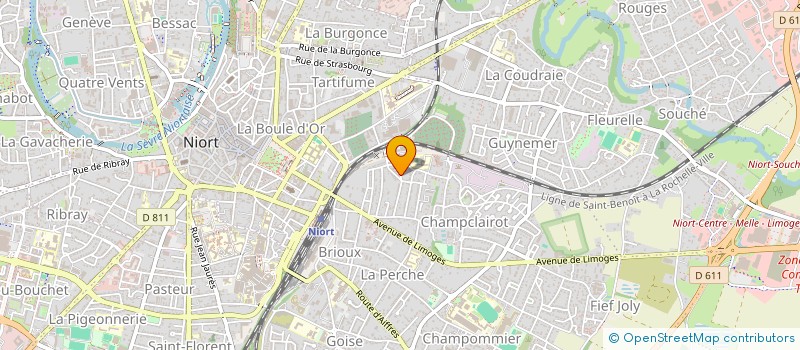 localisation de l'entreprise SCI TUTTI ZINI  NIORT