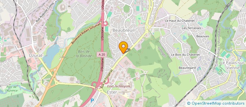 localisation de l'entreprise SCI TUVAN à LIMOGES