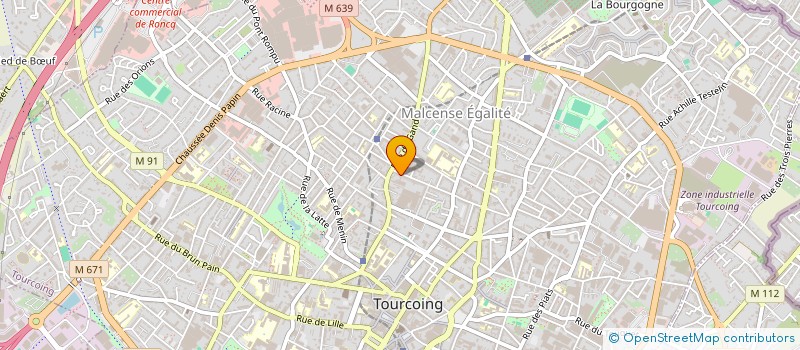 localisation de l'entreprise SCI TV INVEST  TOURCOING