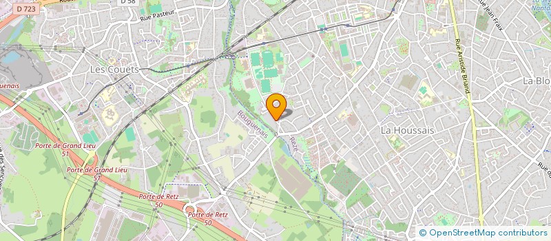 localisation de l'entreprise SCI TVB  REZE