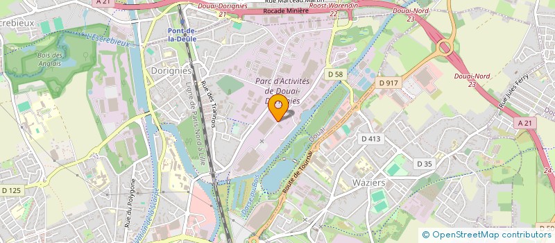 localisation de l'entreprise SCI TVBD à DOUAI
