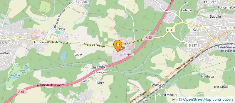 localisation de l'entreprise SCI TVS  ANGRESSE