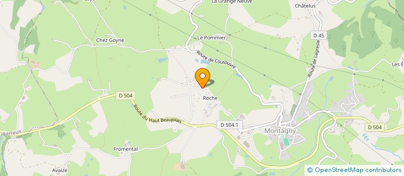 localisation de l'entreprise SCI TVT IMMO  MONTAGNY