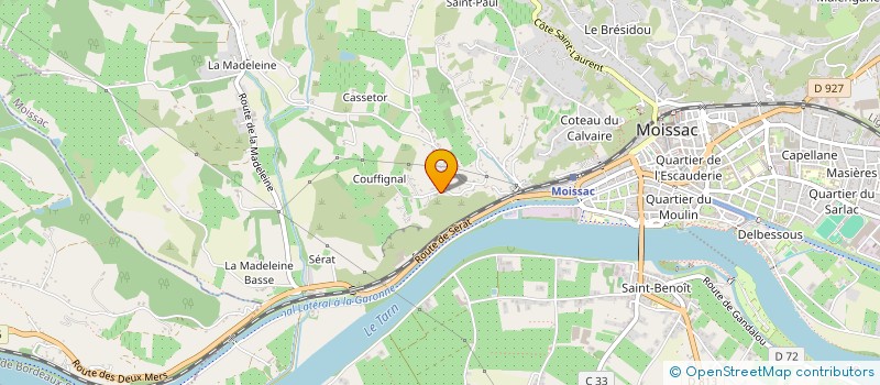 localisation de l'entreprise SCI TWIN  MOISSAC