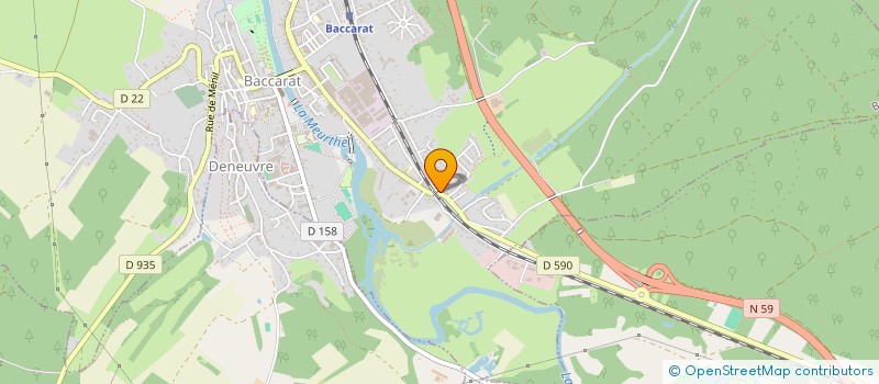 localisation de l'entreprise SCI TWIN  BACCARAT