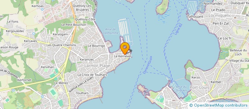 localisation de l'entreprise SCI TWINGI  LARMOR-PLAGE