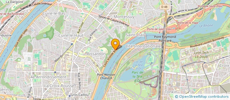 localisation de l'entreprise SCI TWINY  CALUIRE-ET-CUIRE