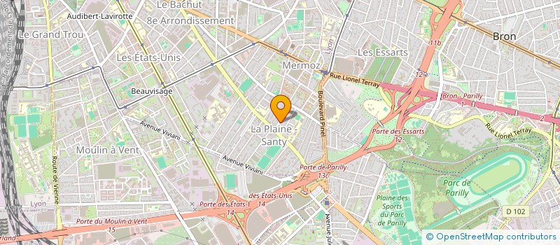 localisation de l'entreprise SCI TWN  LYON