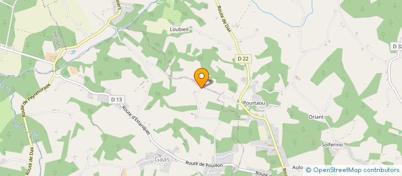 localisation de l'entreprise SCI TWO-CAZA  GAAS