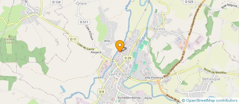 localisation de l'entreprise SCI TXINTXON  SAINT-PALAIS