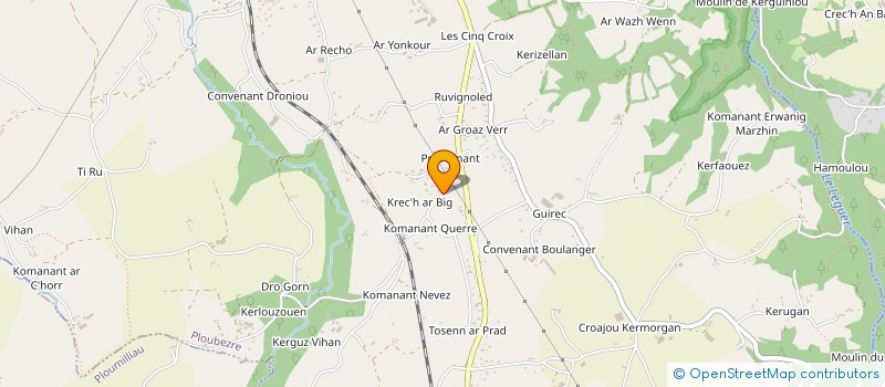 localisation de l'entreprise SCI TY ALEY  PLOUBEZRE