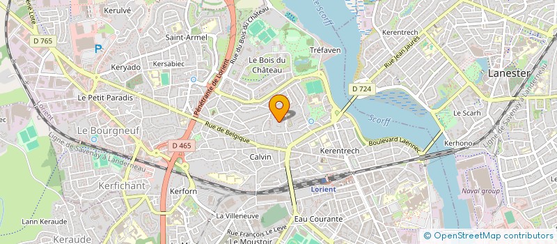 localisation de l'entreprise SCI TY ALLANN  LORIENT