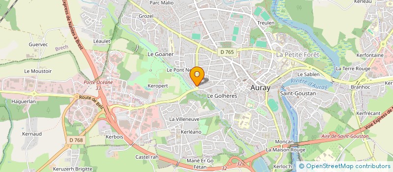localisation de l'entreprise SCI TY AR LOENED à AURAY