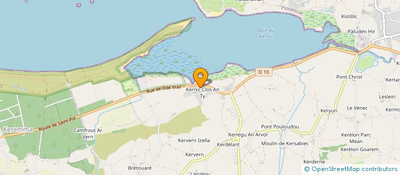 localisation de l'entreprise SCI TY AR MOR  PLOUNEVEZ-LOCHRIST