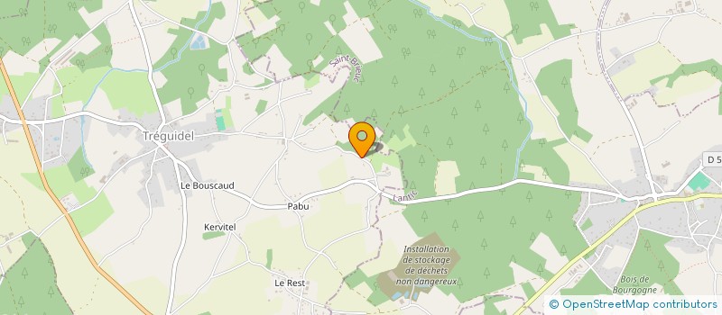 localisation de l'entreprise SCI TY AR VUGALE  TREGUIDEL