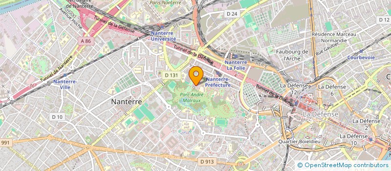 localisation de l'entreprise SCI TY-ASTAZOU  NANTERRE