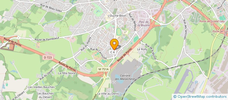 localisation de l'entreprise SCI TY BIHAN à BOUGUENAIS