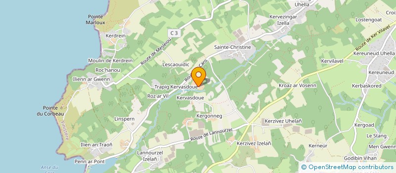 localisation de l'entreprise SCI TY BIHAN  PLOUGASTEL-DAOULAS