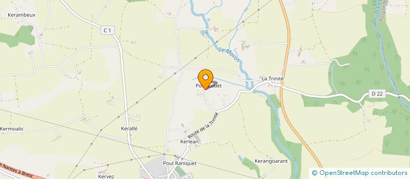 localisation de l'entreprise SCI TY BOEST  MELGVEN